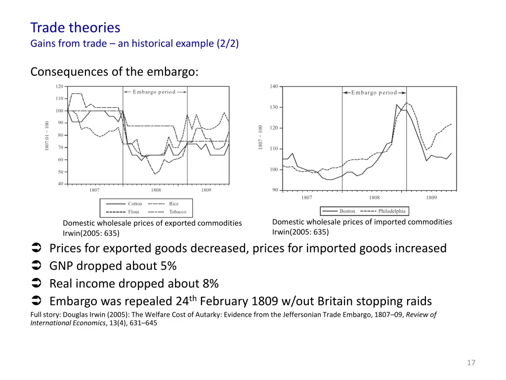 trade theories gains from trade an historical 1
