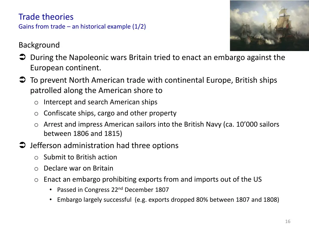 trade theories gains from trade an historical