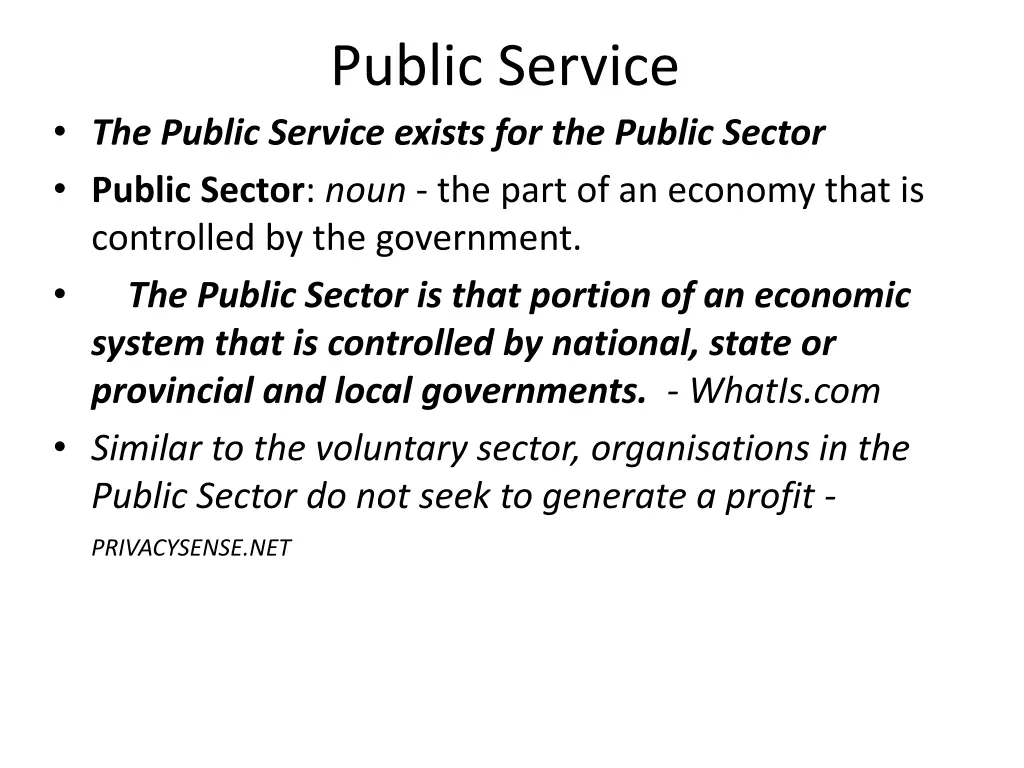 public service