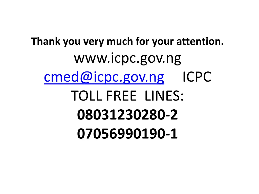 thank you very much for your attention www icpc