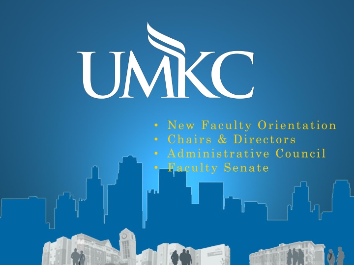 new faculty orientation chairs directors