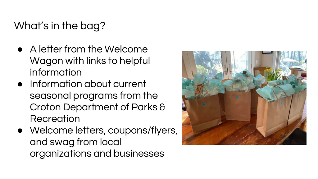 what s in the bag