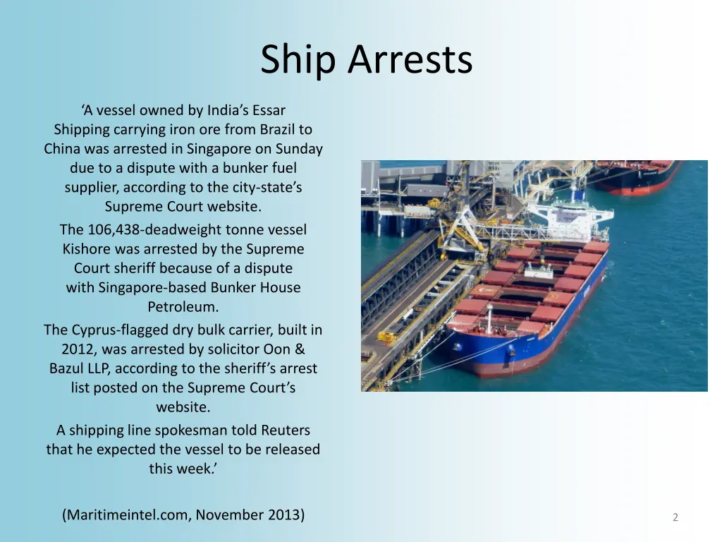 ship arrests 1
