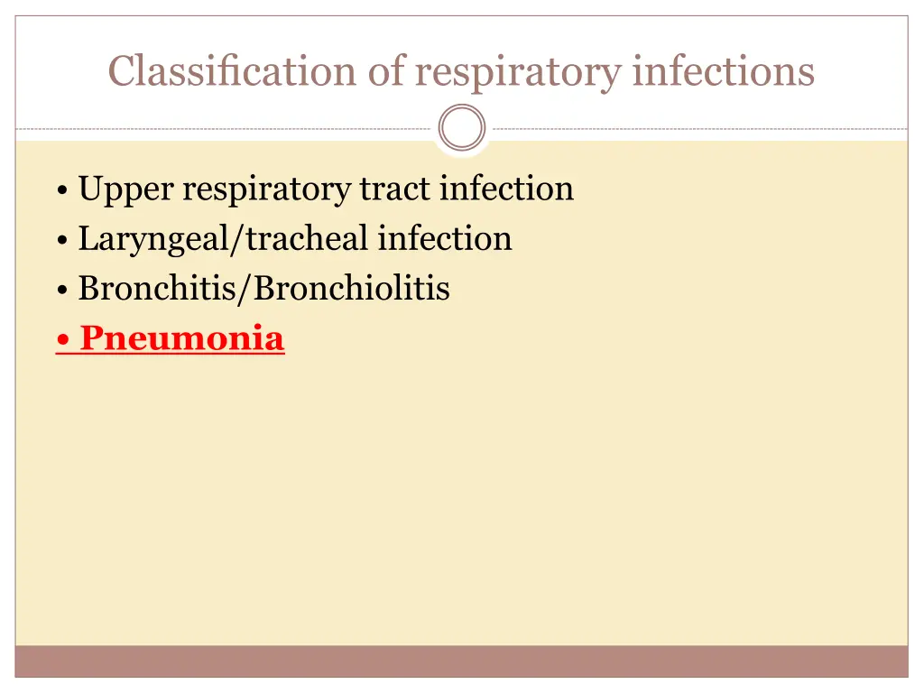 classification of respiratory infections 3