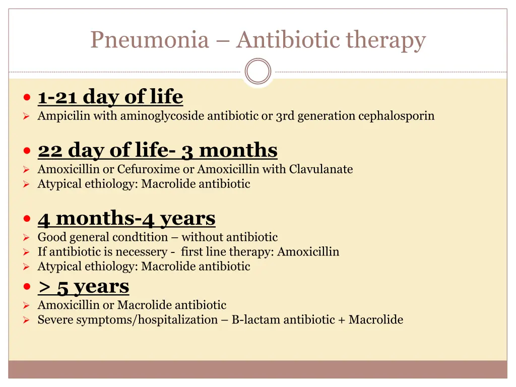 pneumonia antibiotic therapy
