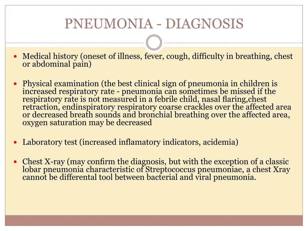 pneumonia diagnosis