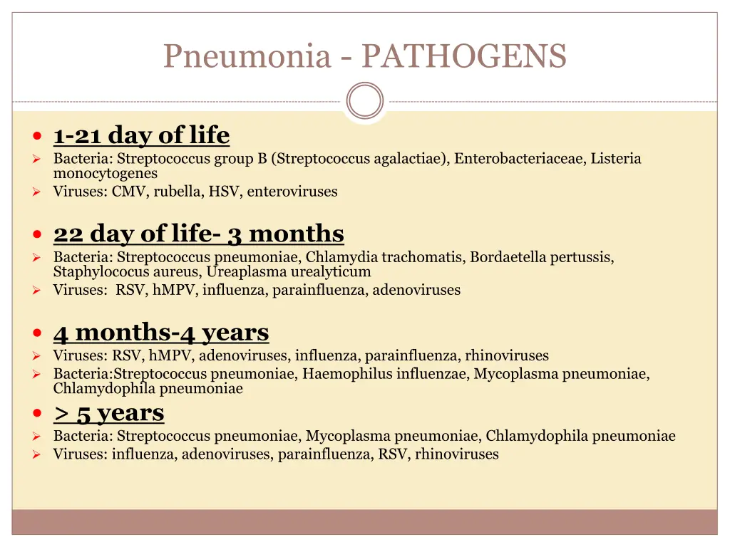 pneumonia pathogens