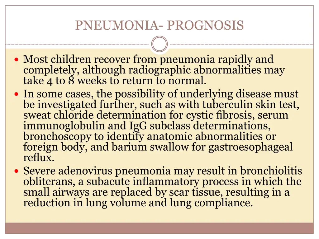 pneumonia prognosis