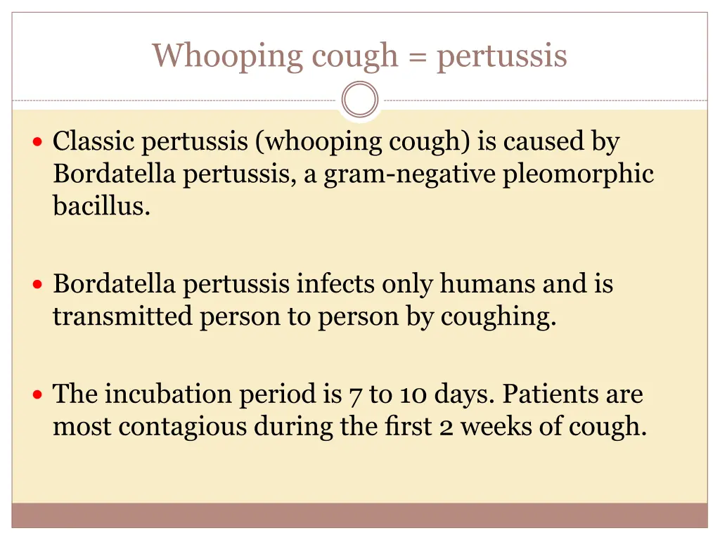 whooping cough pertussis
