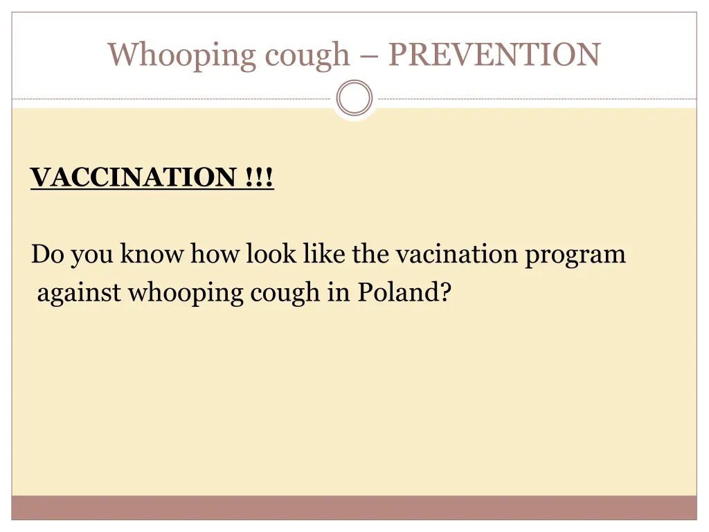 whooping cough prevention