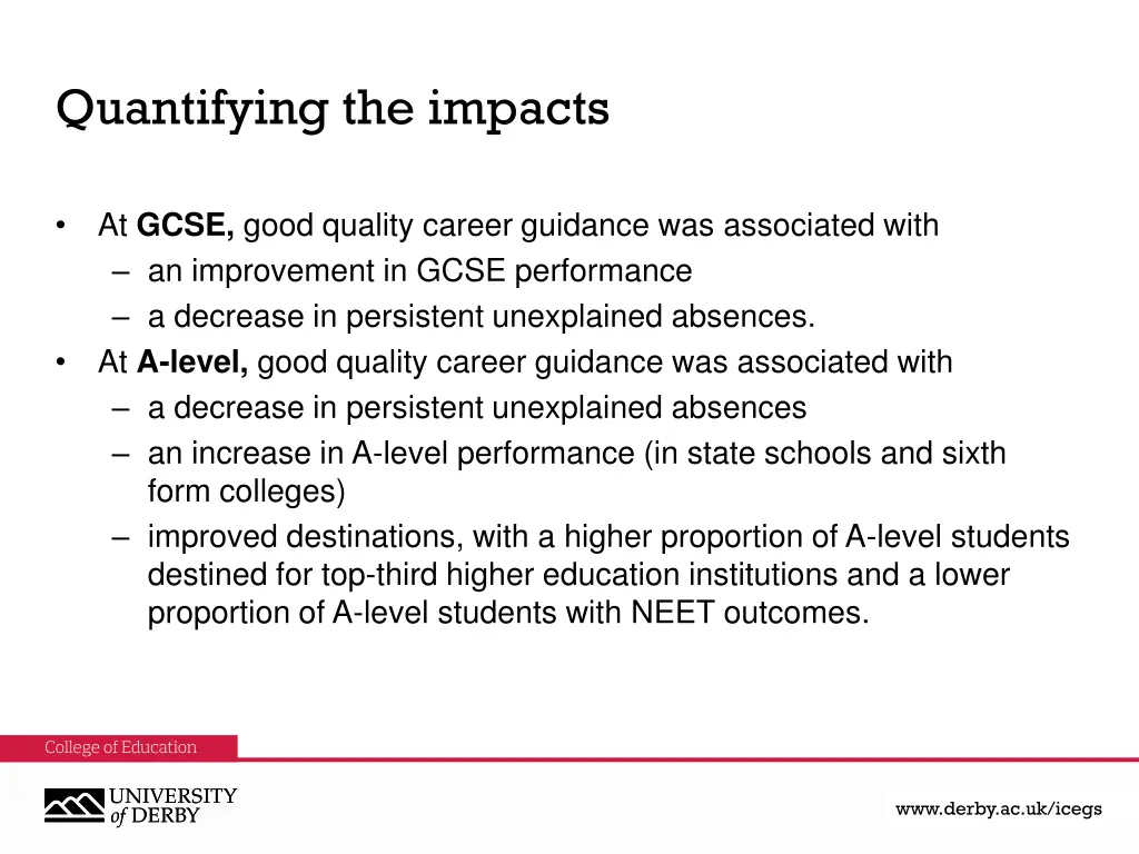 quantifying the impacts