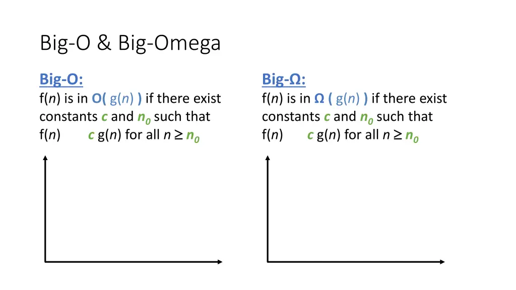 big o big omega