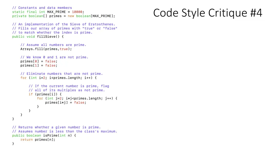 code style critique 4