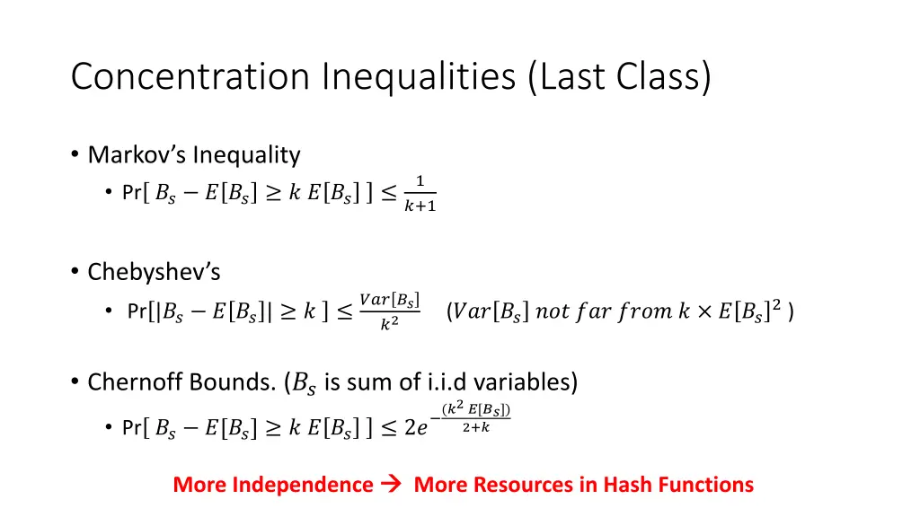 concentration inequalities last class 1