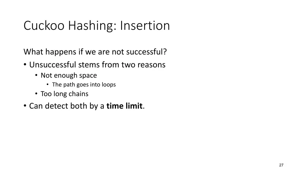 cuckoo hashing insertion