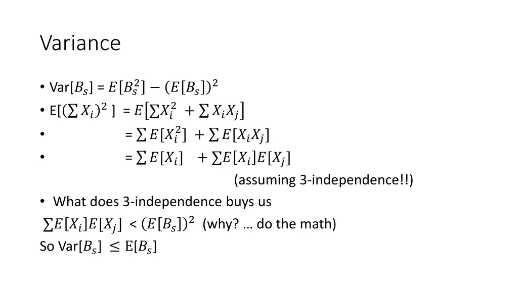 variance