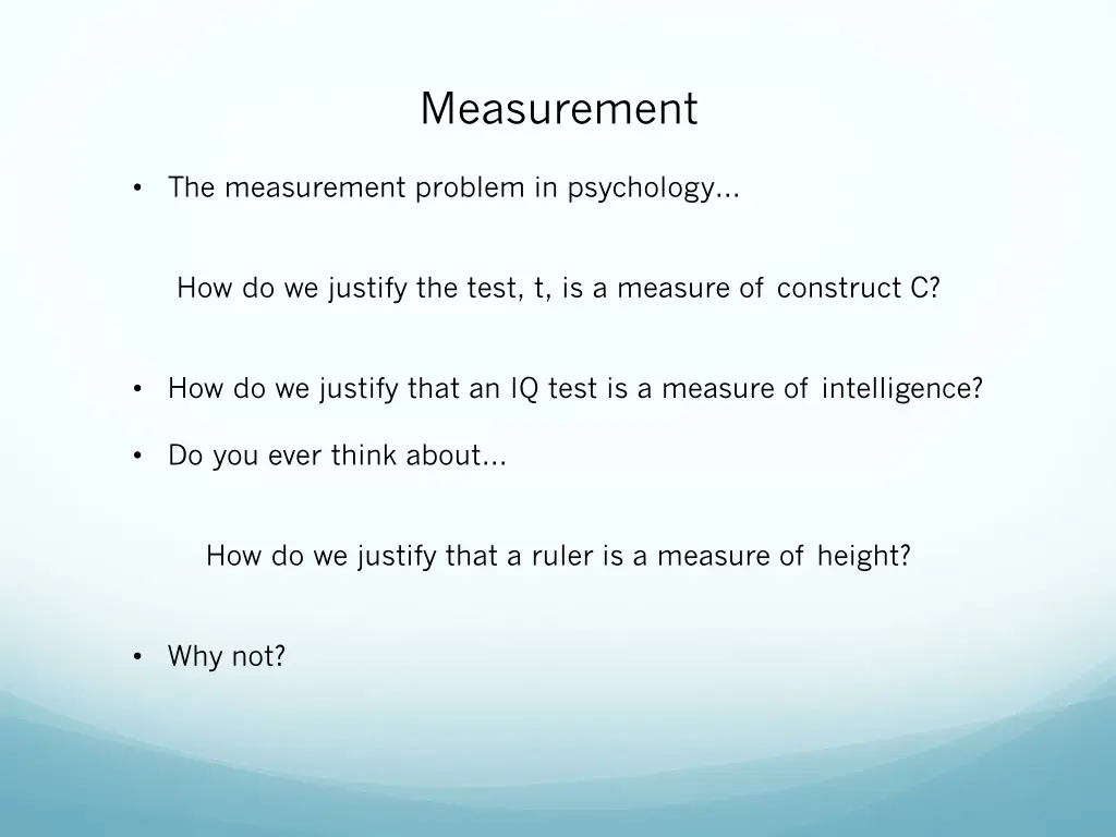 measurement
