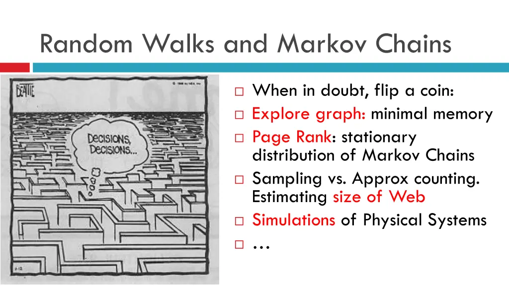 random walks and markov chains