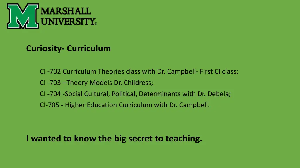 curiosity curriculum