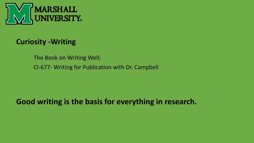 curiosity writing