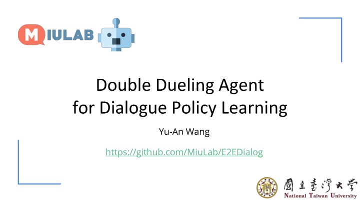 double dueling agent for dialogue policy learning