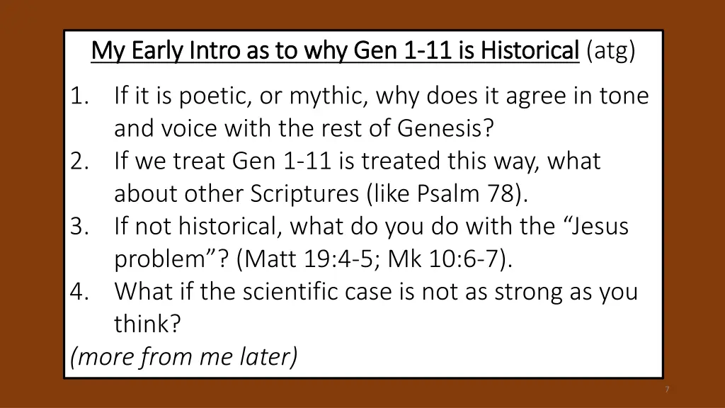 my early intro as to why gen 1 my early intro