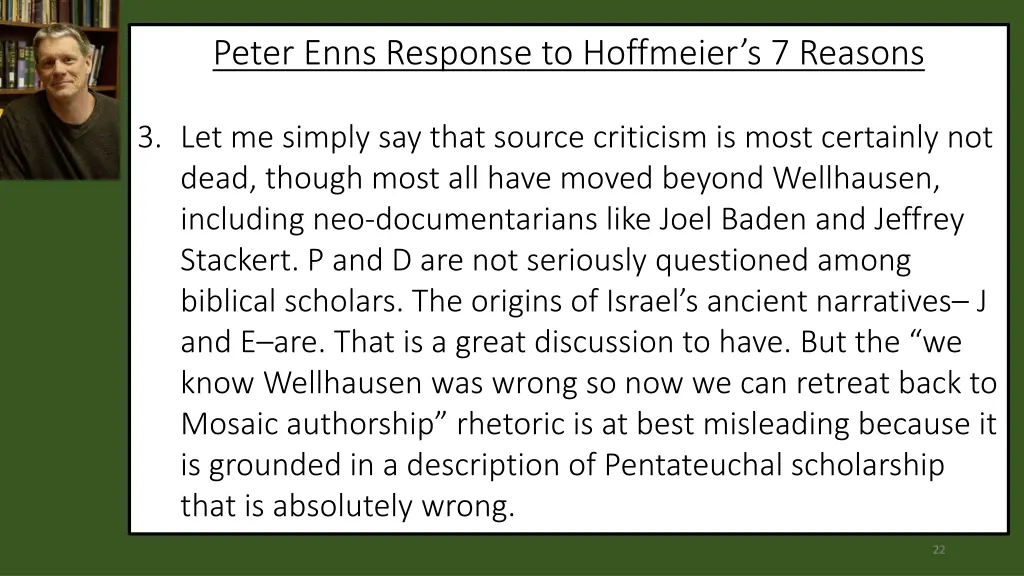peter enns response to hoffmeier s 7 reasons 2