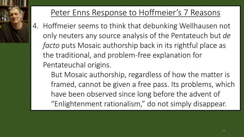 peter enns response to hoffmeier s 7 reasons 3