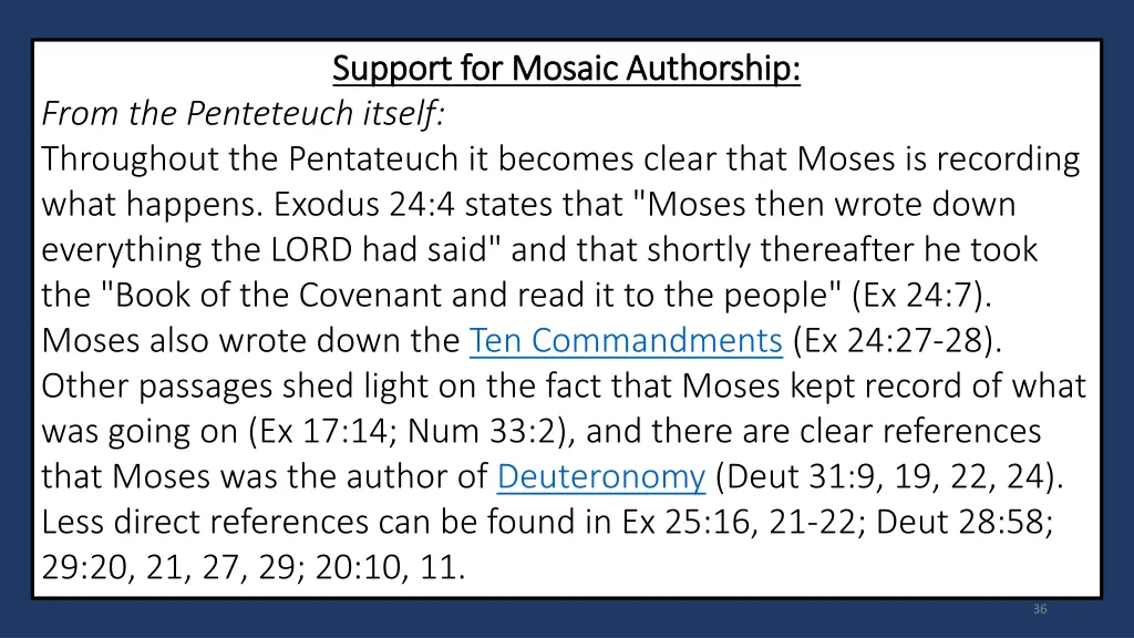 support for mosaic authorship support for mosaic