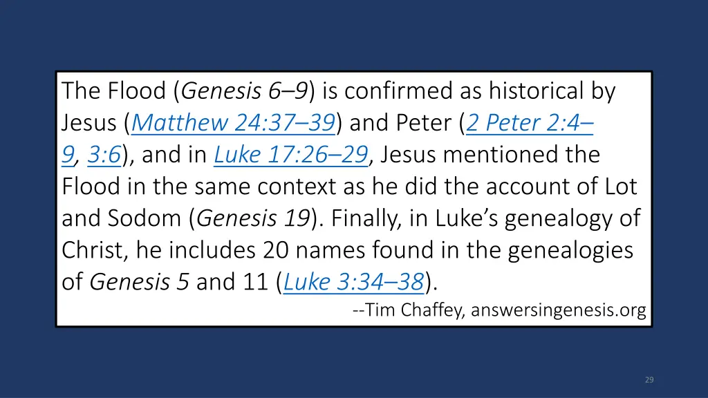 the flood genesis 6 9 is confirmed as historical