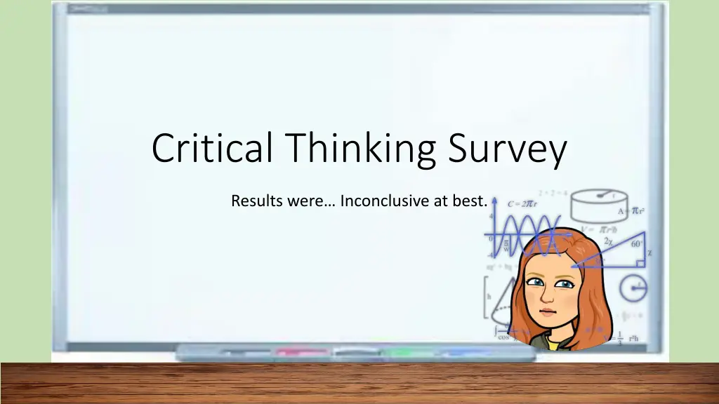 critical thinking survey