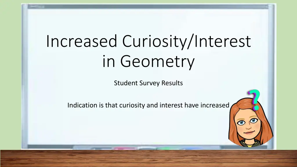 increased curiosity interest in geometry