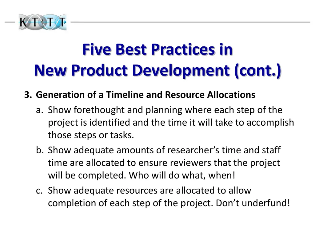 five best practices in new product development 1