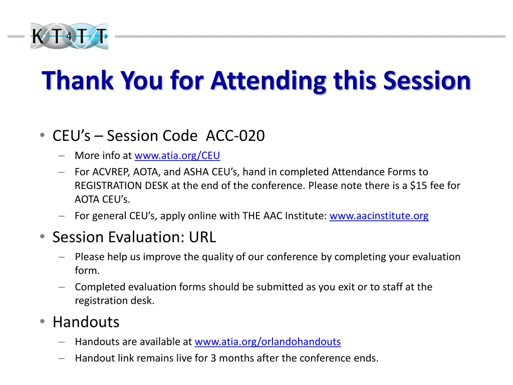 thank you for attending this session