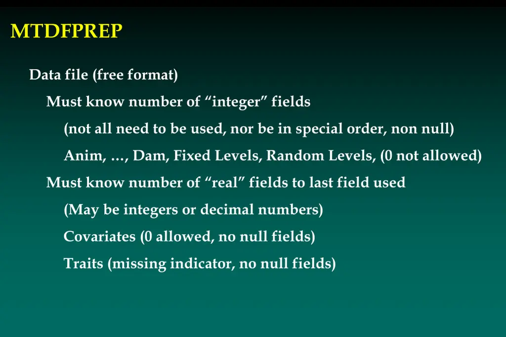 mtdfprep
