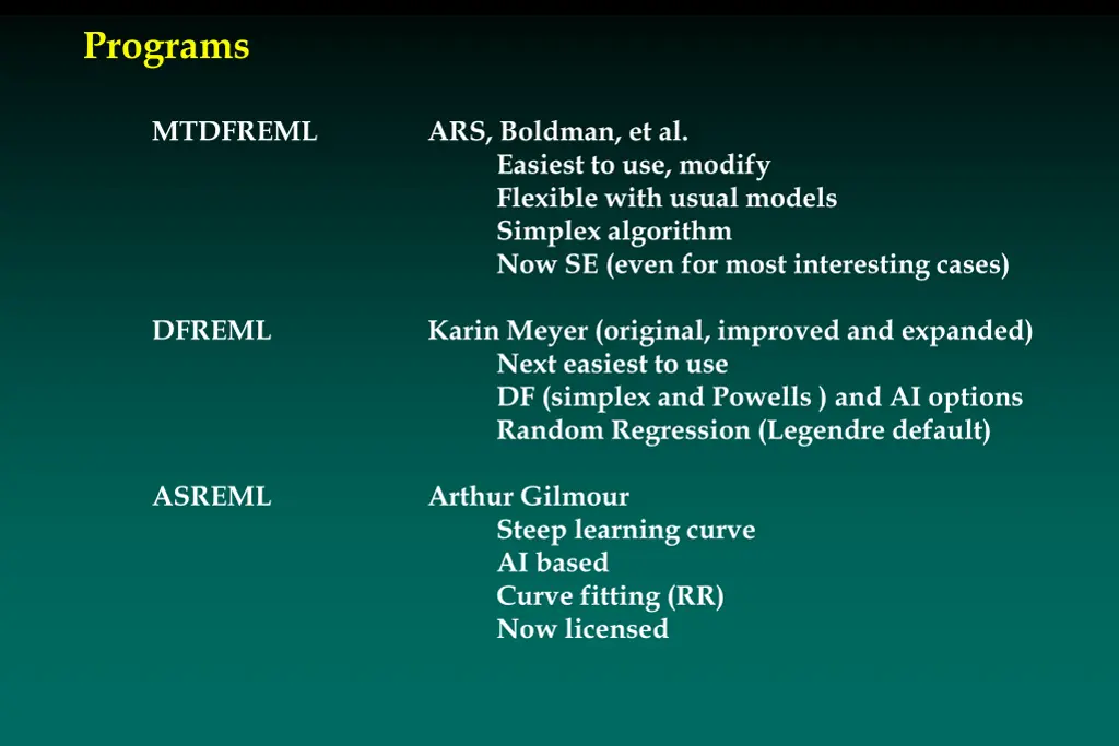 programs