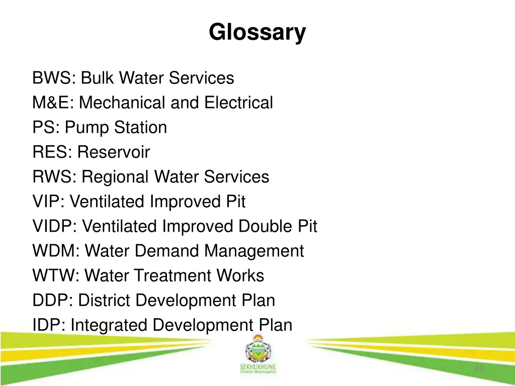 glossary