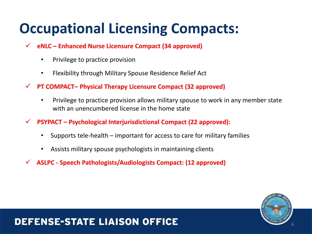 occupational licensing compacts