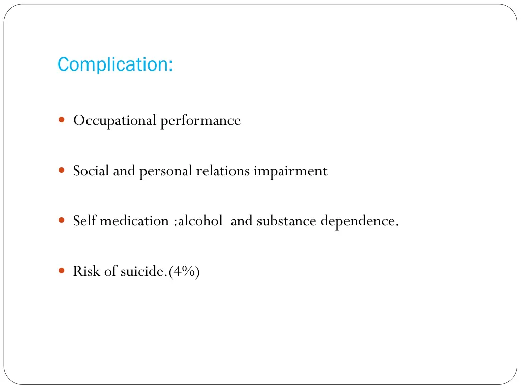 complication