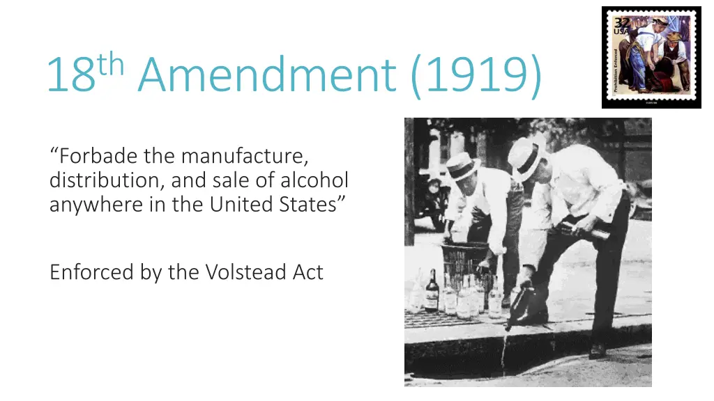 18 th amendment 1919