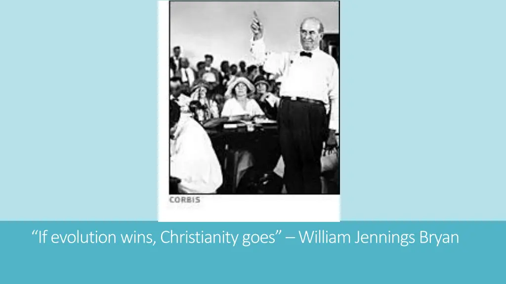 if evolution wins christianity goes william