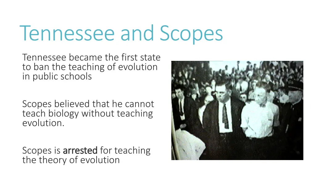 tennessee and scopes