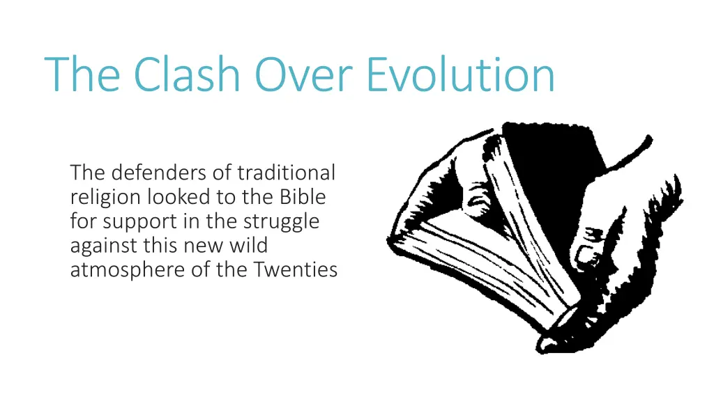 the clash over evolution