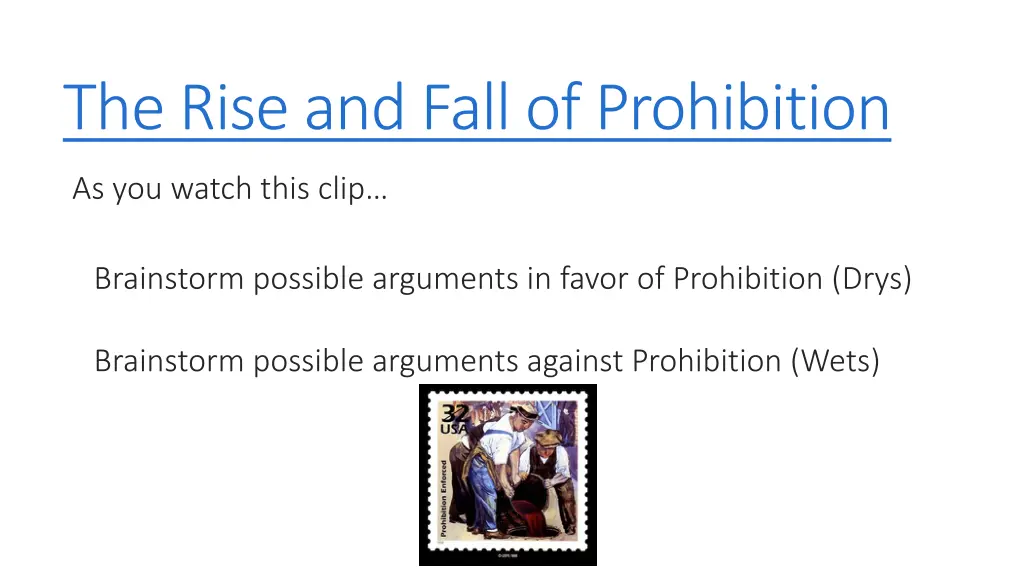 the rise and fall of prohibition