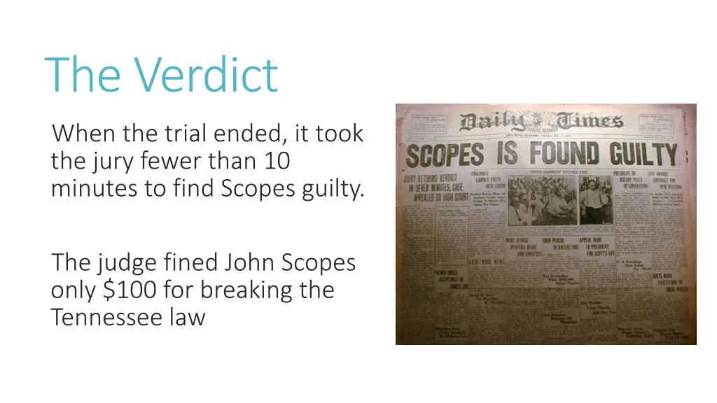 the verdict