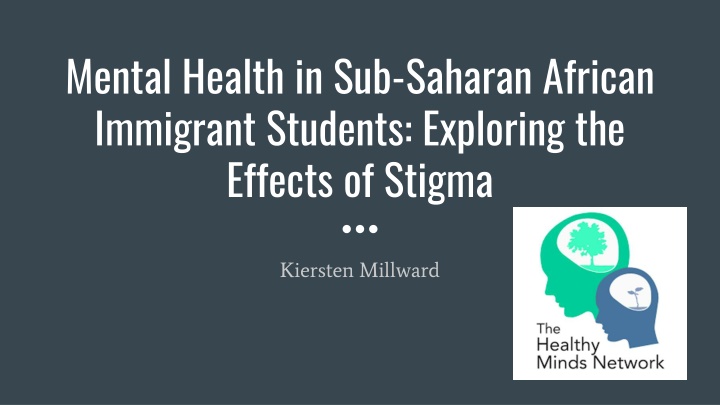 mental health in sub saharan african immigrant