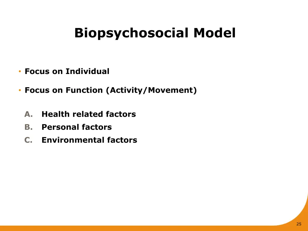 biopsychosocial model