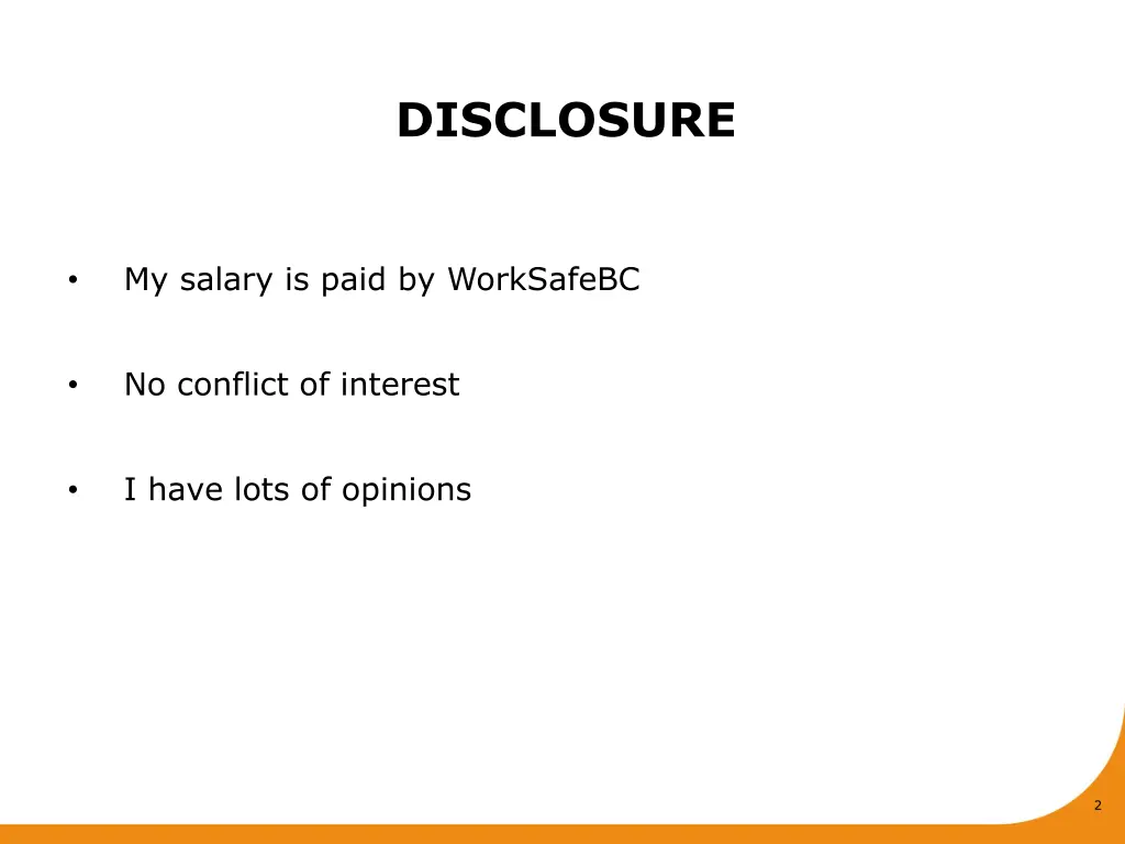disclosure