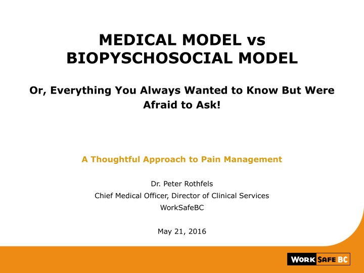 medical model vs biopyschosocial model