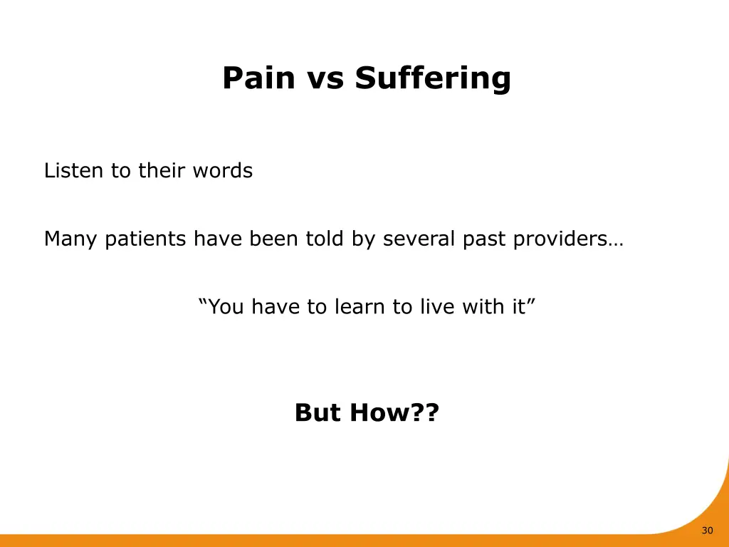 pain vs suffering